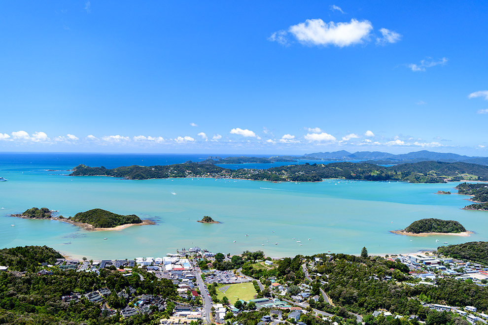 How to get to the Bay of Islands aerial